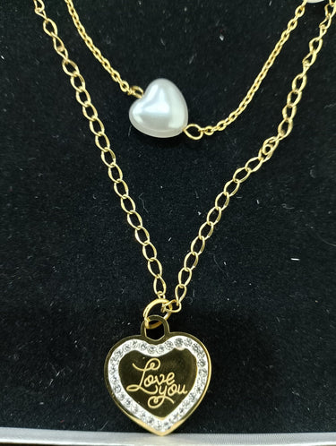 Modern Opulence: 14k Gold-Coated Stainless Steel Necklace Delight
